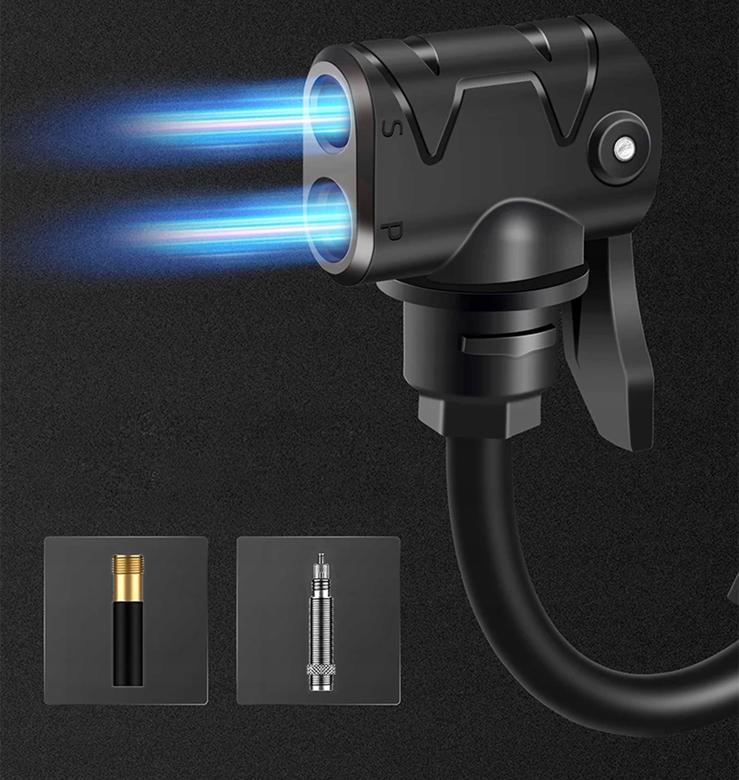 HAND BICYCLE PUMP 100 PSI VALVE SCHRADER PRESTA BALL BIKE WITH HANDLE Color black