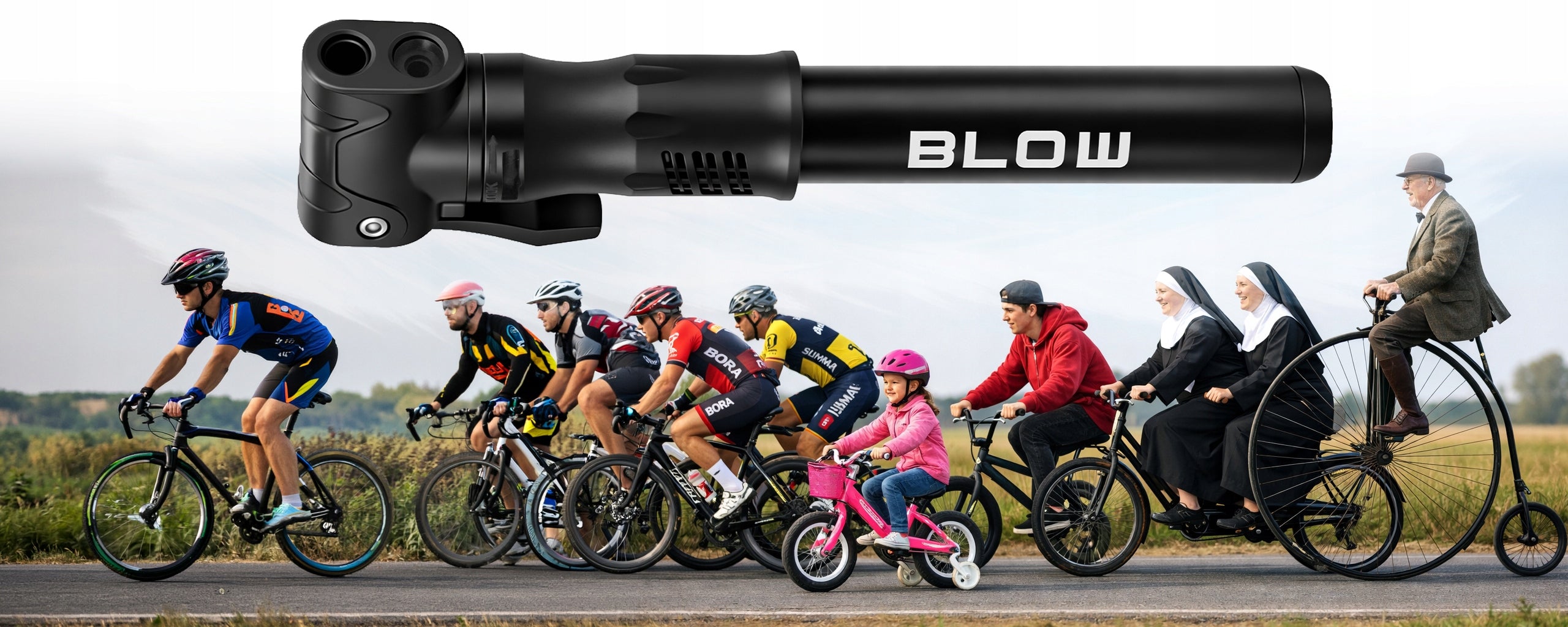 HAND BICYCLE PUMP 100 PSI VALVE SCHRADER PRESTA BALL BIKE WITH HANDLE Packaging status original