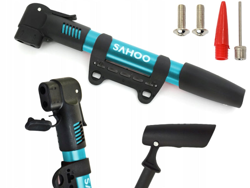 HAND BICYCLE PUMP FOR ALUMINUM FRAME MINI DUAL 28 CM LIGHT AV / FV-SV