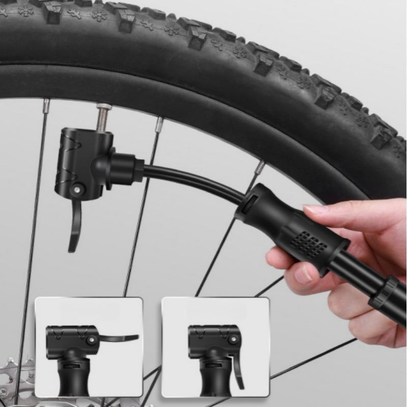 HAND BICYCLE PUMP FOR POOL BALL BIKE VALVE WITH UNIVERSAL HOSE Weight 139 g