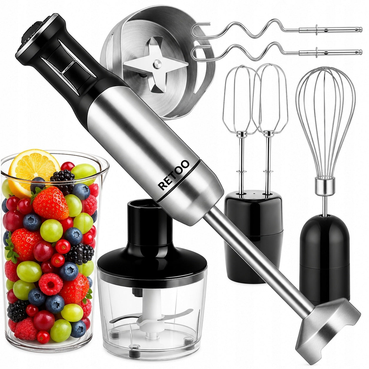 HAND BLENDER 1200W MULTI-PURPOSE MIXER BEATER TIP