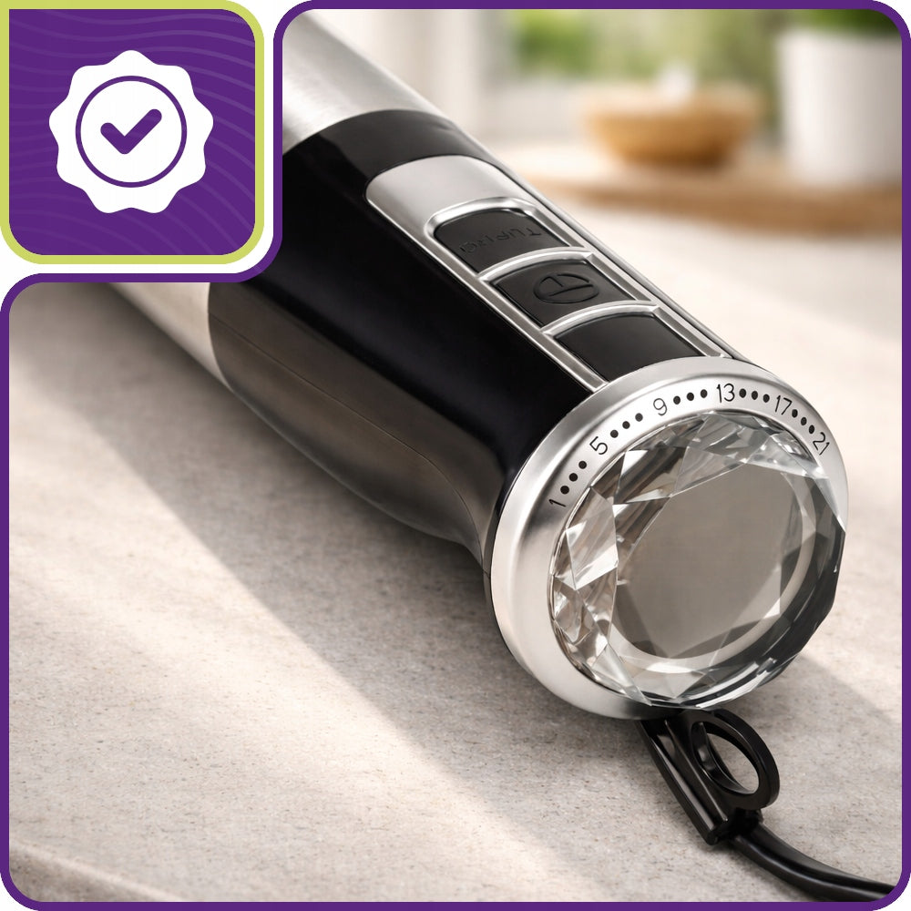 HAND BLENDER 7in1 MULTIFUNCTIONAL MIXER 1500W SILVER TURBO POWERFUL BLADES Manufacturer code NB-86185