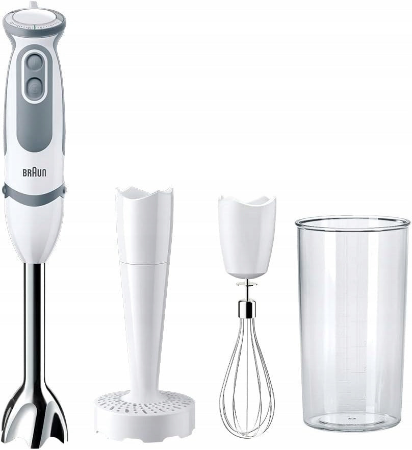 HAND BLENDER Braun MQ5207 1000W cap puree whisk 21 speed Manufacturer code MQ5207WH