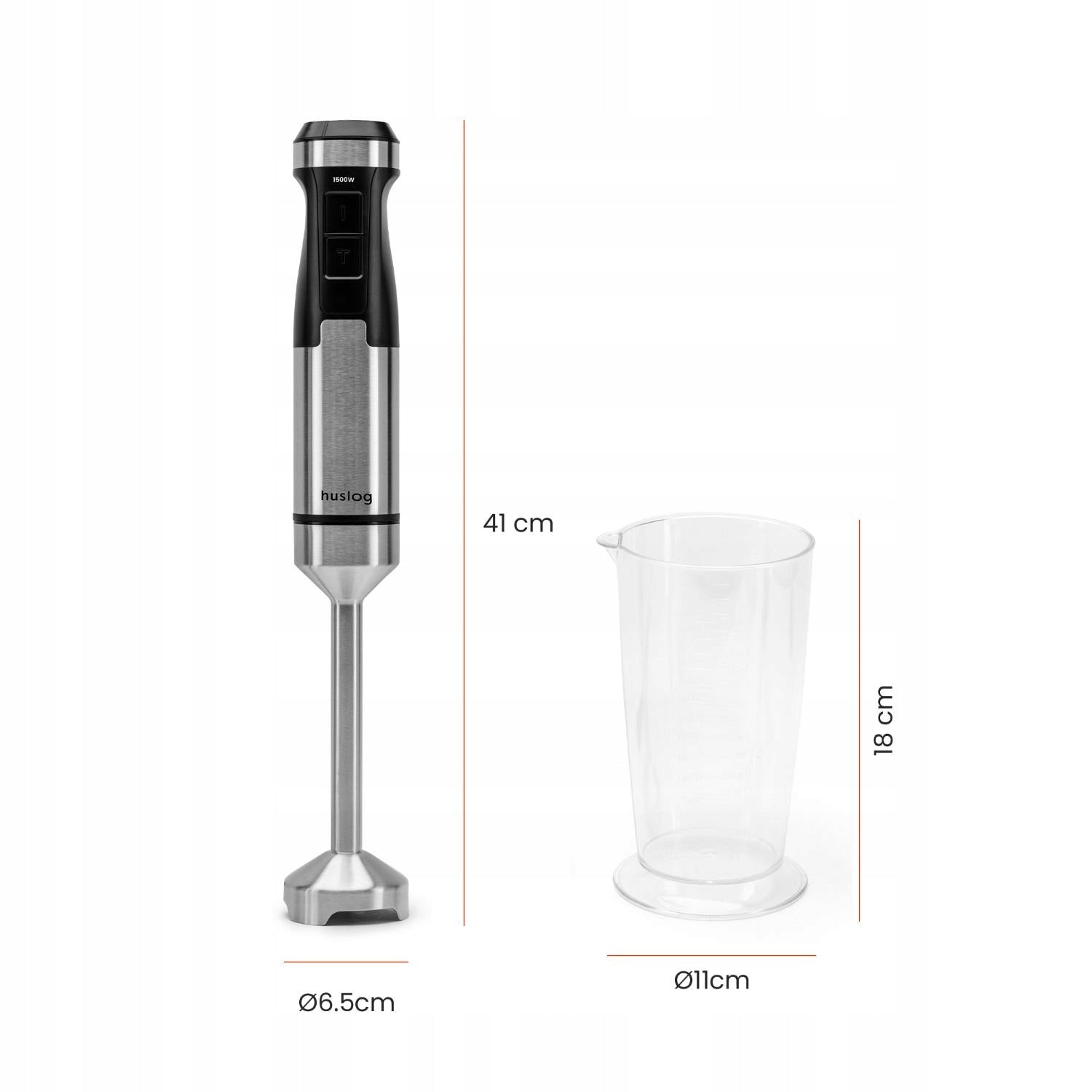 HAND BLENDER FOR MIXING HUSLOG SHREDDING WITH CONTAINER 1500W Brand Huslog