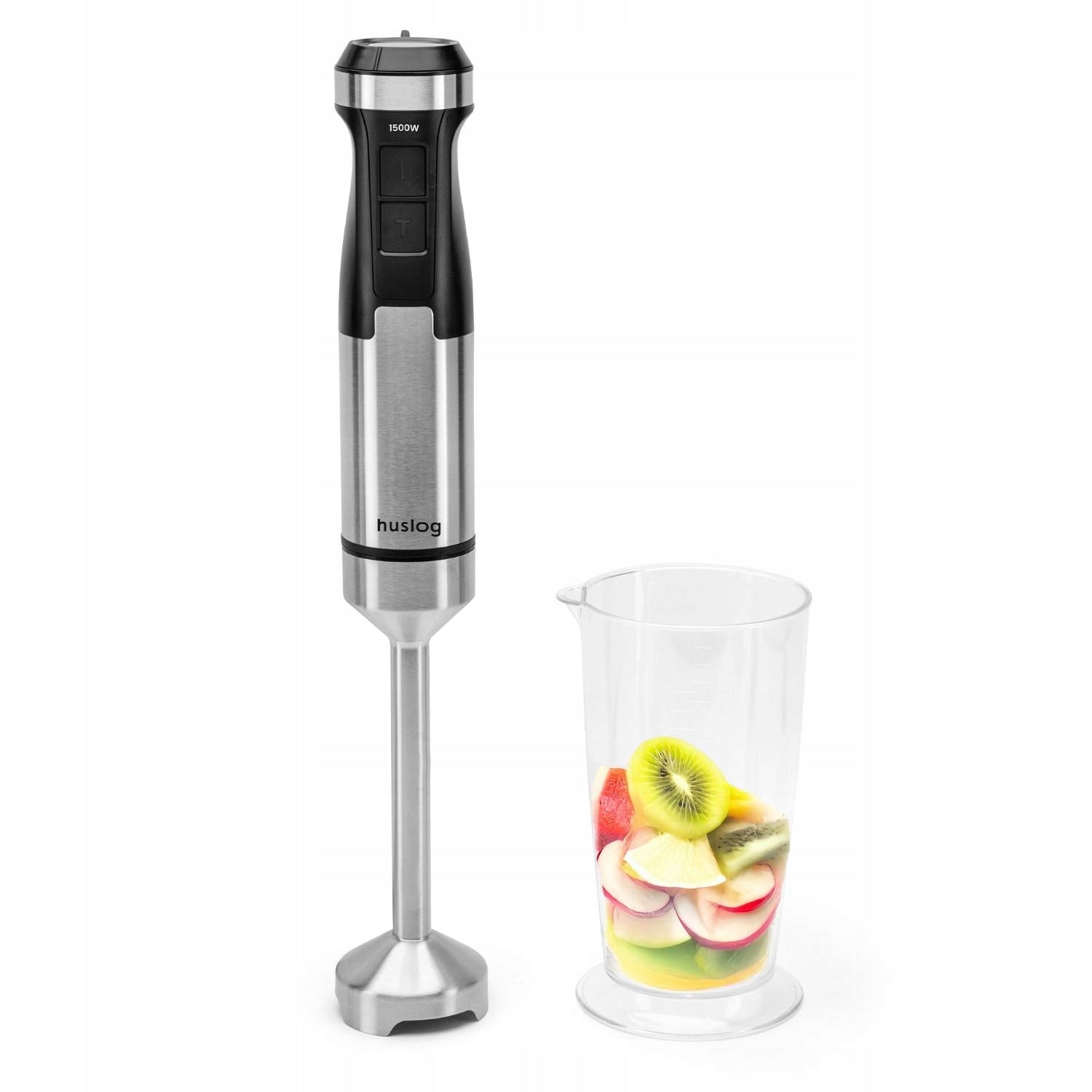 HAND BLENDER FOR MIXING HUSLOG SHREDDING WITH CONTAINER 1500W Packaging status original