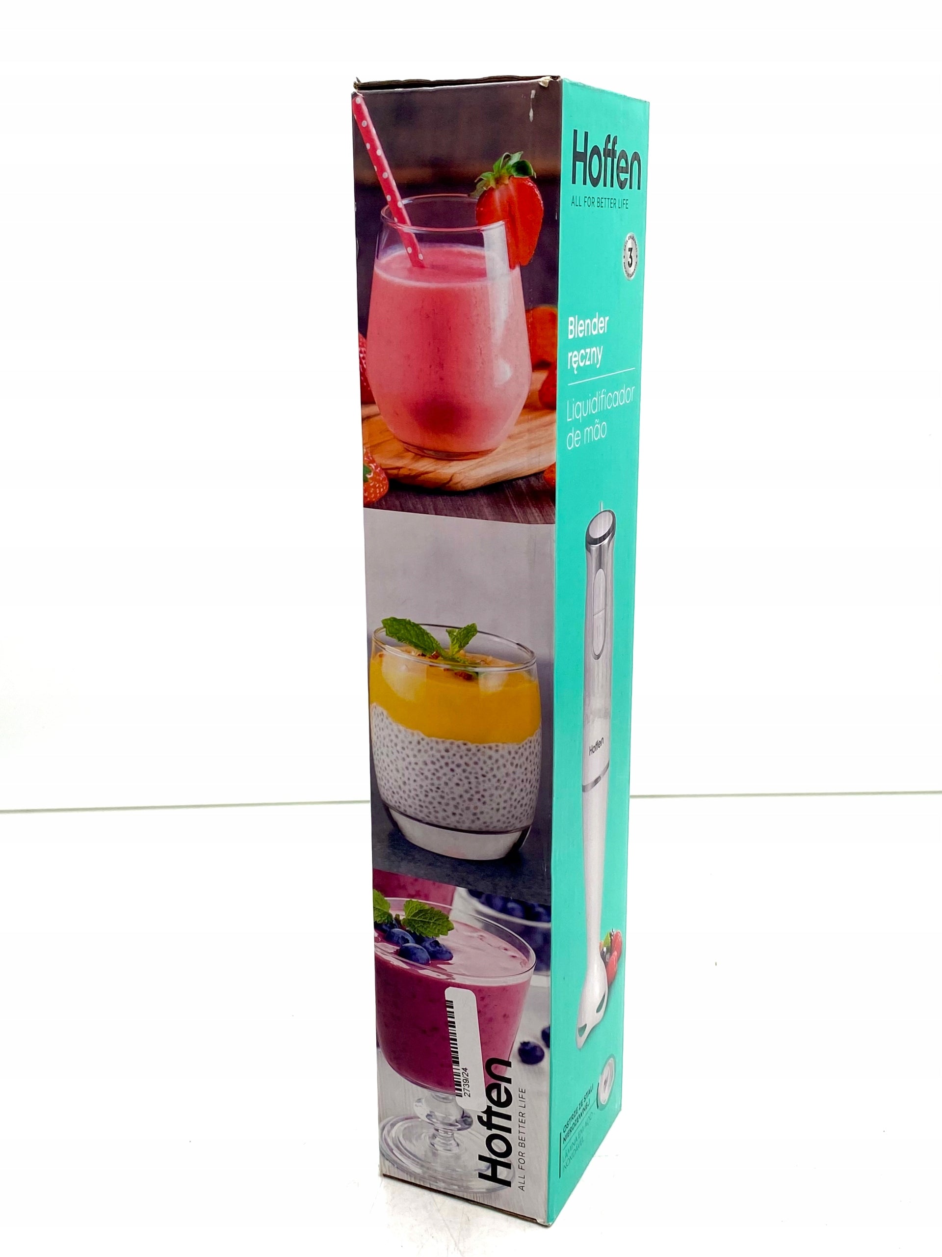 HAND BLENDER HOFFEN WHITE 400W STAINLESS STEEL BLADE Manufacturer code 323/23