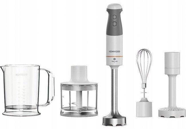 HAND BLENDER KENWOOD HBM40.306GY TRIBLADE XL GREY 850 IN WHITE