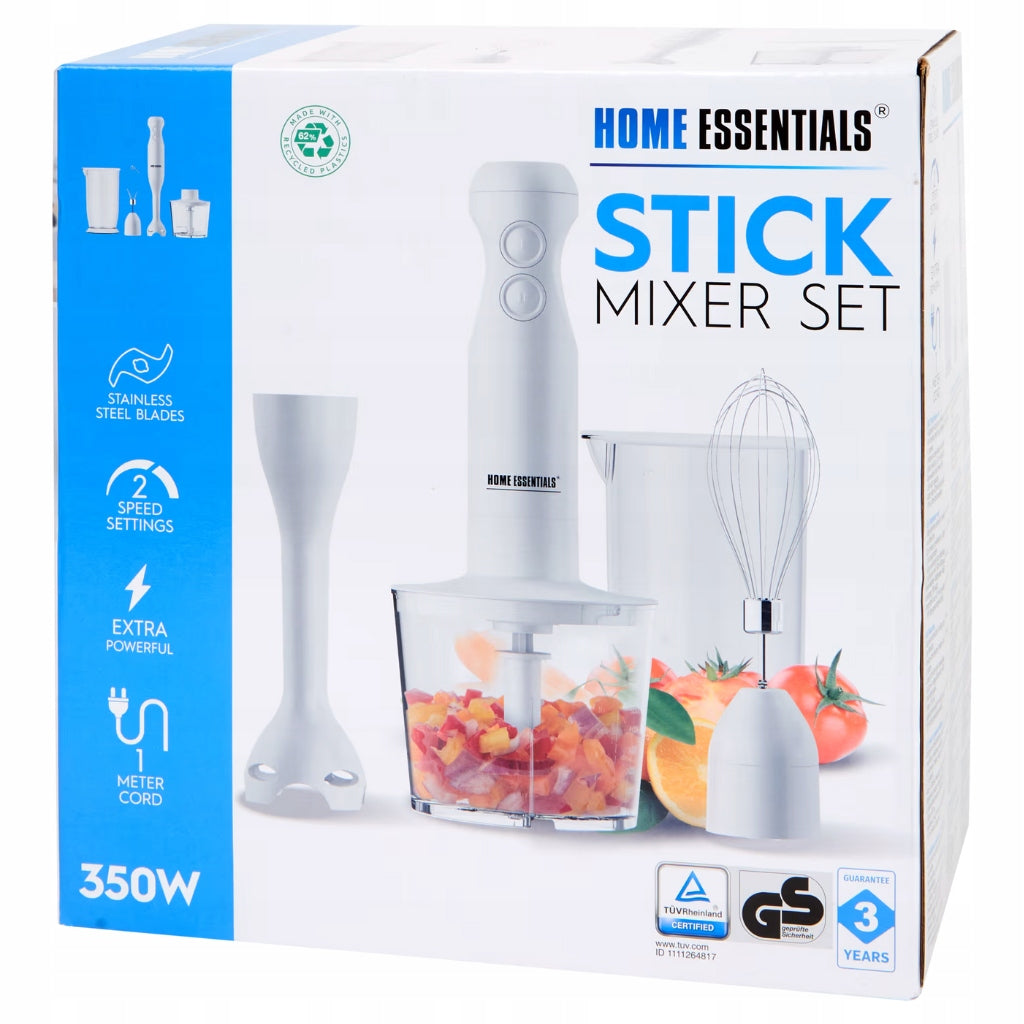 HAND BLENDER KITCHEN MIXER SHREDDER WITH CONTAINER WHISK 350 IN Packaging status original