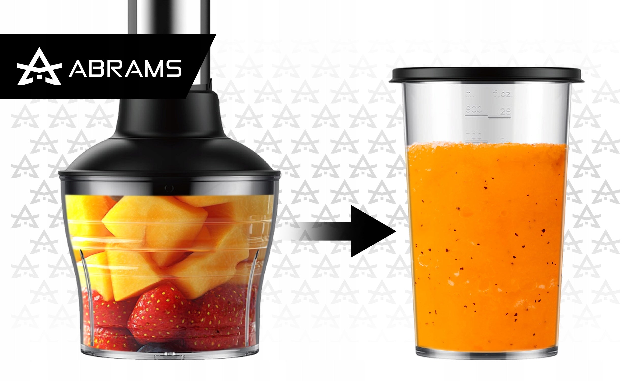 HAND BLENDER MIXER MULTIFUNCTION POWERFUL 1500W TITANIUM BLADES 7IN1 SET Dominant color silver/gray