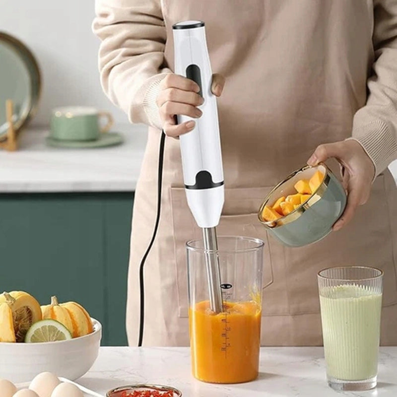 HAND BLENDER MIXER WHITE ELECTRIC STAINLESS STEEL MULTIFUNCTION 400W Brand no brand