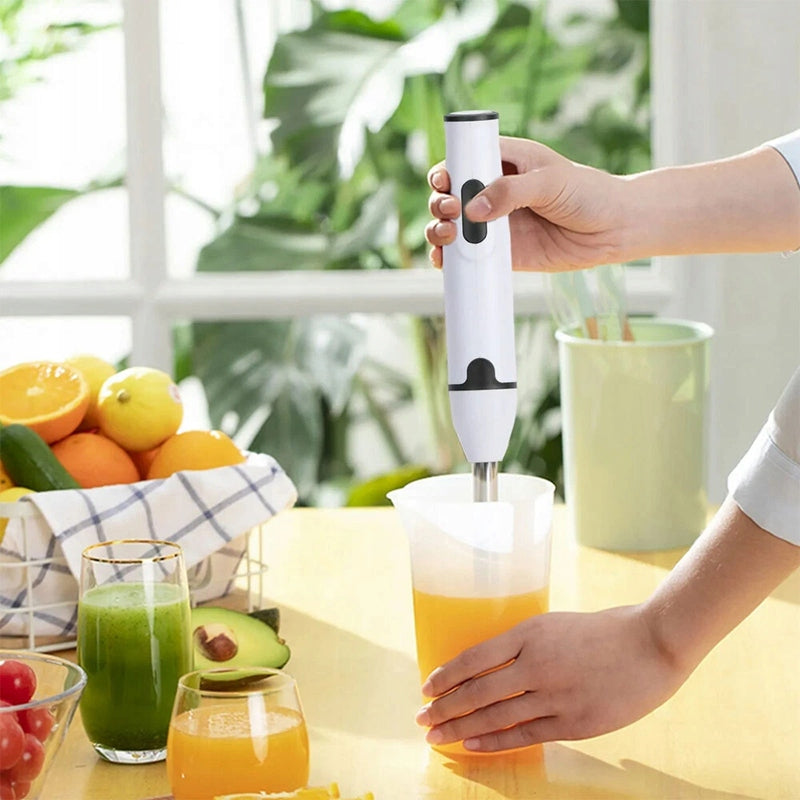 HAND BLENDER MIXER WHITE ELECTRIC STAINLESS STEEL MULTIFUNCTION 400W Packaging status original