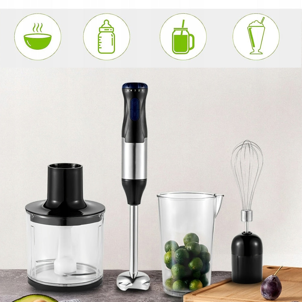 HAND BLENDER MULTIFUNCTION MIXER 1000W DESTRUCTION POWER 5 SPEED 4IN1 Brand Bedee