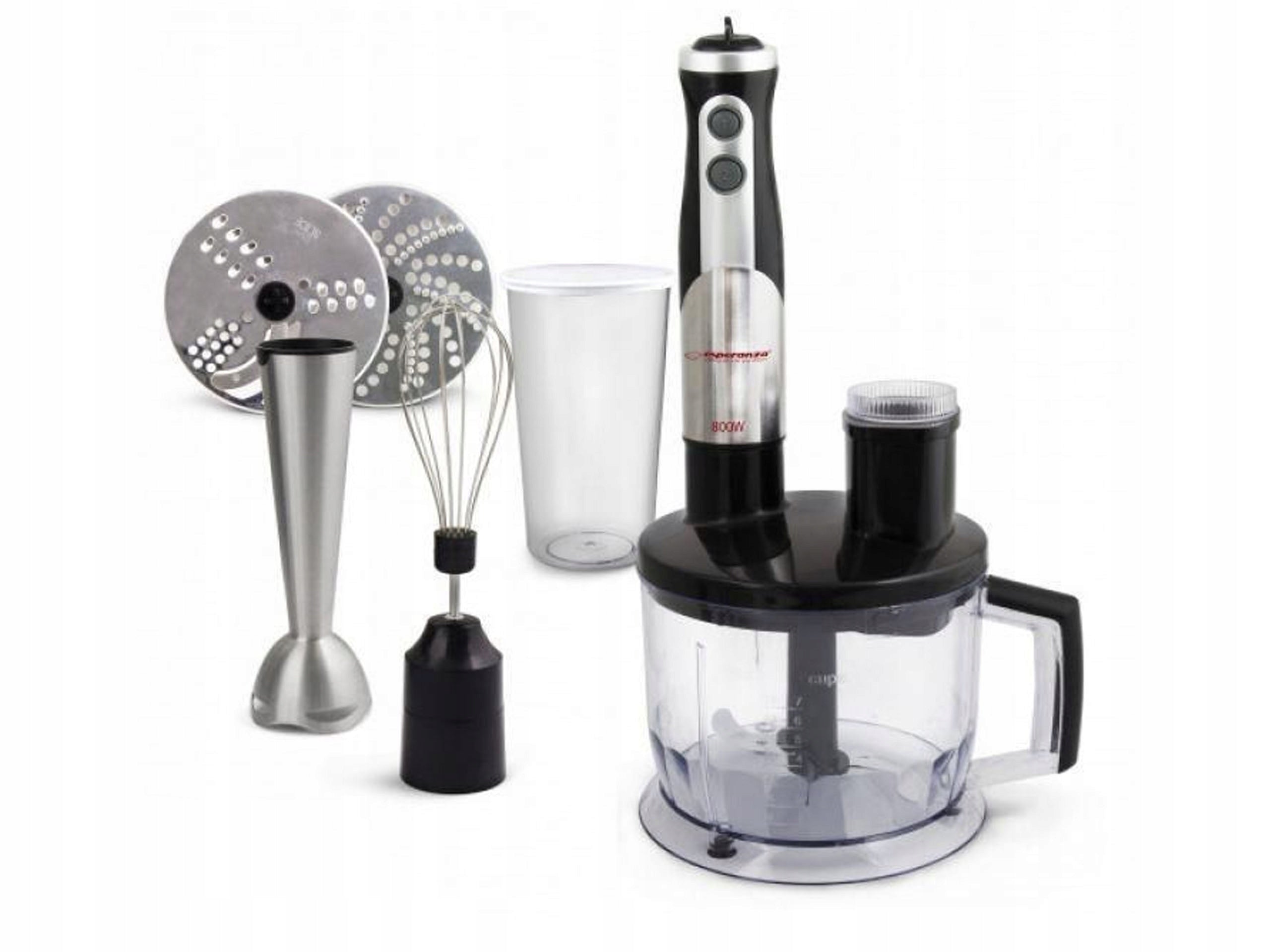 HAND BLENDER MULTIFUNCTION MIXER POWERFUL MOTOR BLADE XXL 800W BLACK Manufacturer code EKM004