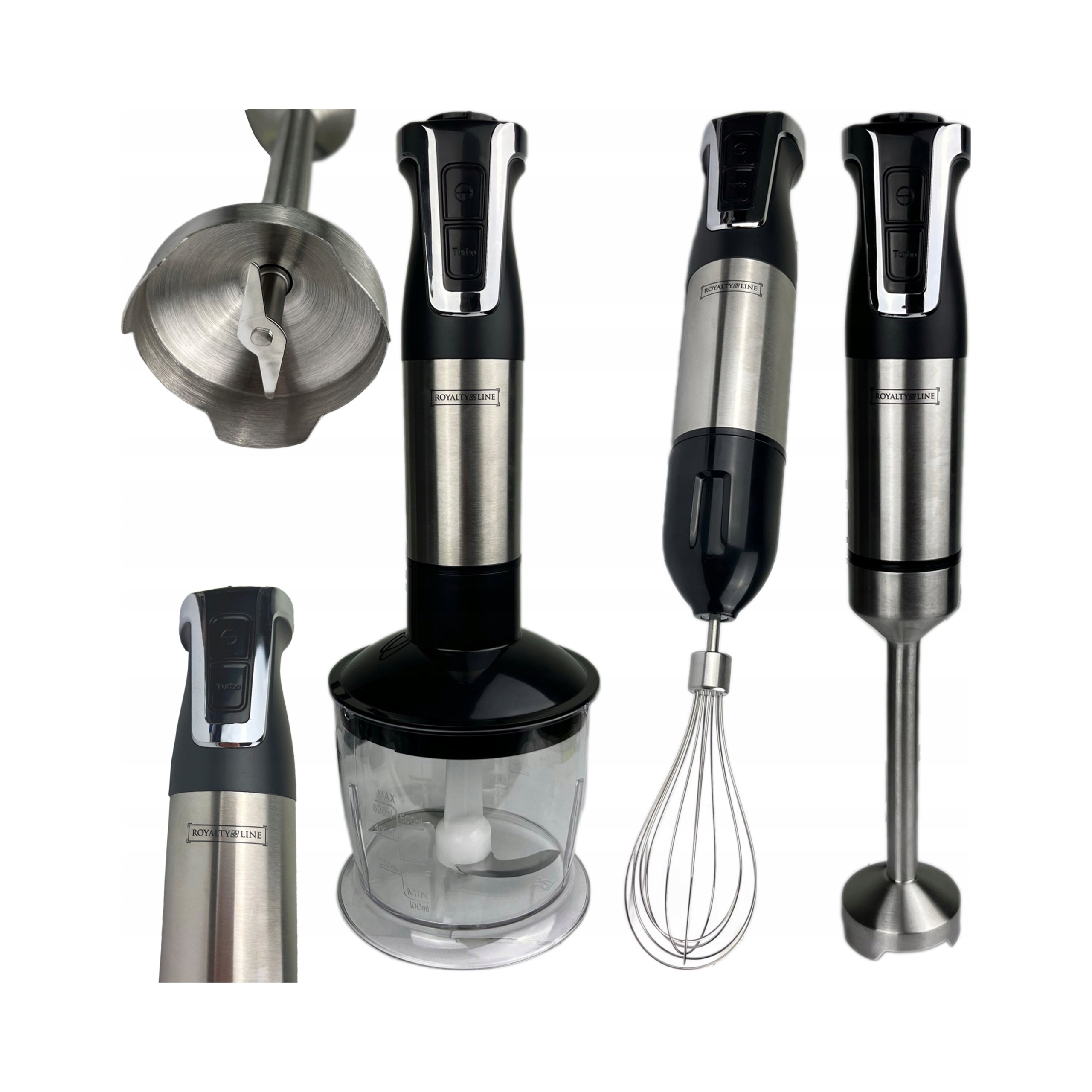 HAND BLENDER MULTIFUNCTION TURBO MALAXER MIXER POWERFUL 800W SHREDDER Manufacturer code ESMS 800.743.21