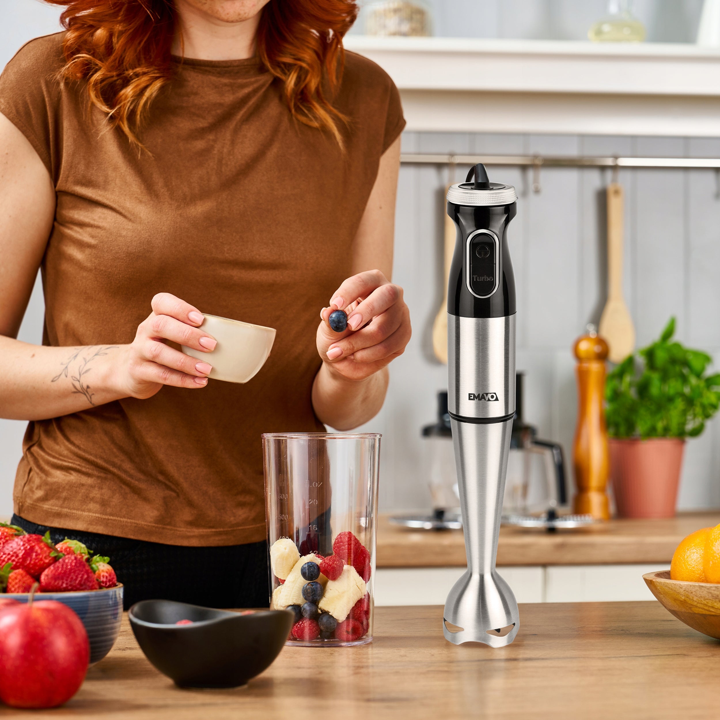 HAND BLENDER MULTIFUNCTION TURBO MIXER POWERFUL 1000W SHREDDER Packaging status original