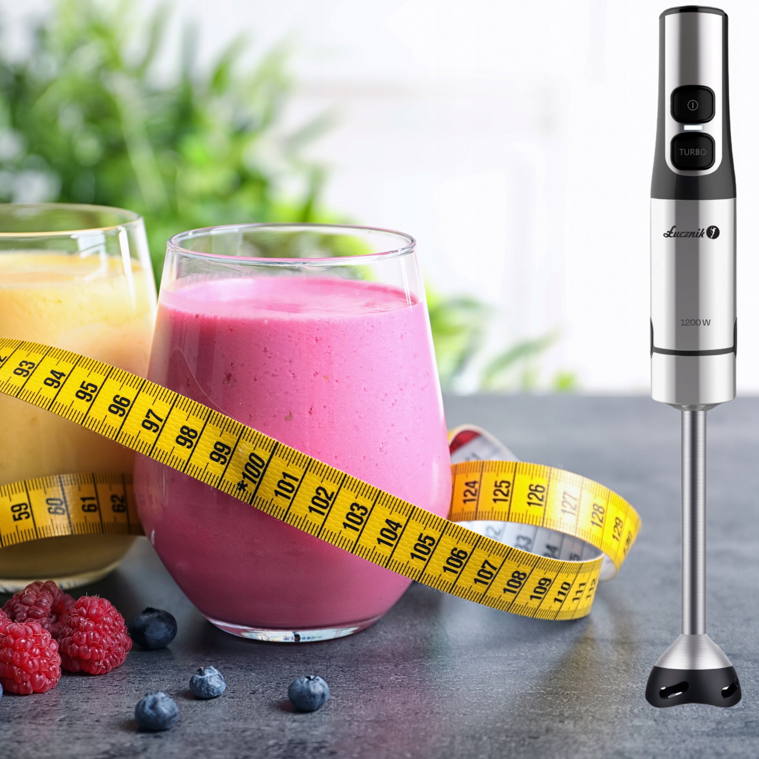 HAND BLENDER MULTIFUNCTIONAL KITCHEN MIXER SHREDDER 1200W ŁUCZNIK Manufacturer code 06.124