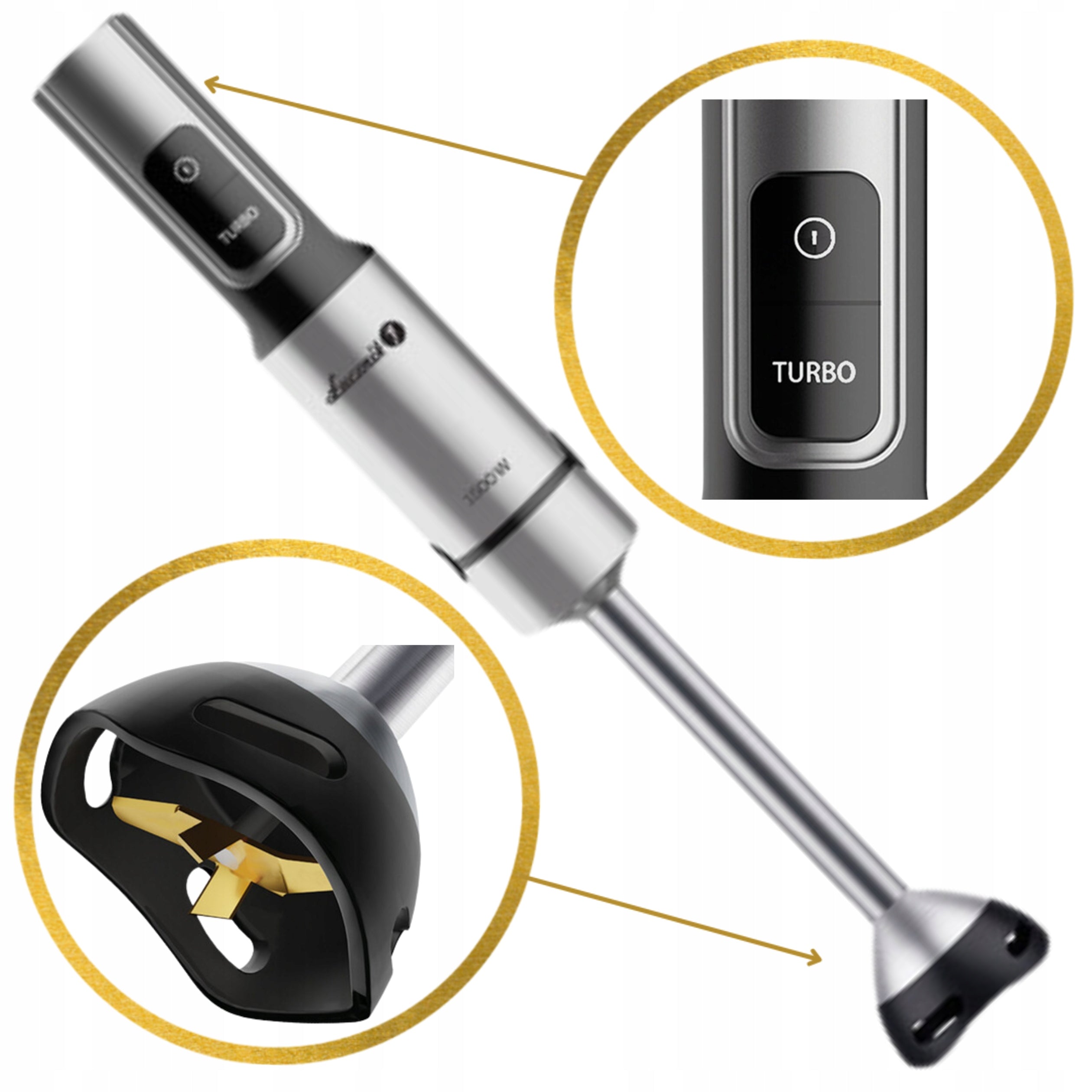 HAND BLENDER MULTIFUNCTIONAL KITCHEN MIXER SHREDDER 1500W ŁUCZNIK EAN (GTIN) 0784583508428