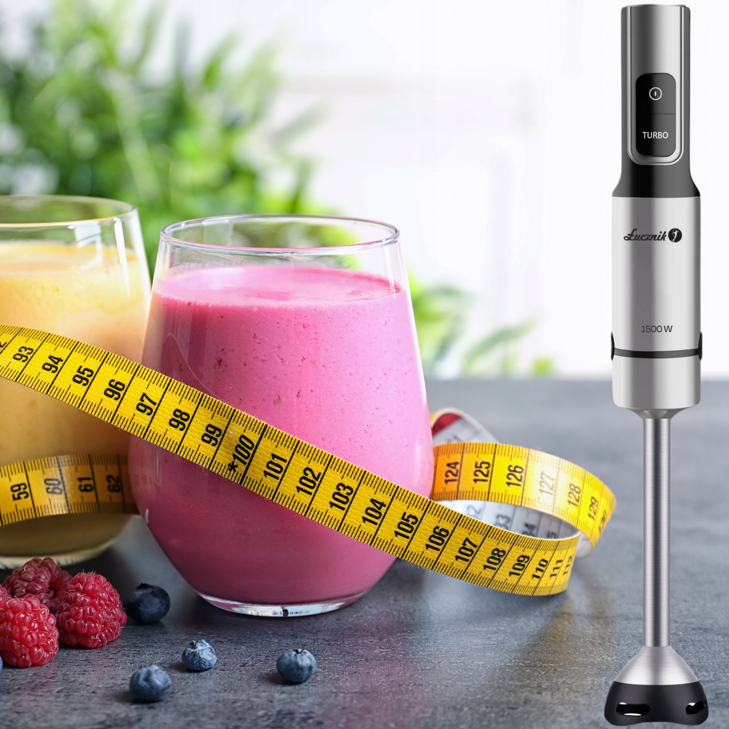 HAND BLENDER MULTIFUNCTIONAL KITCHEN MIXER SHREDDER 1500W ŁUCZNIK Manufacturer code 06.126