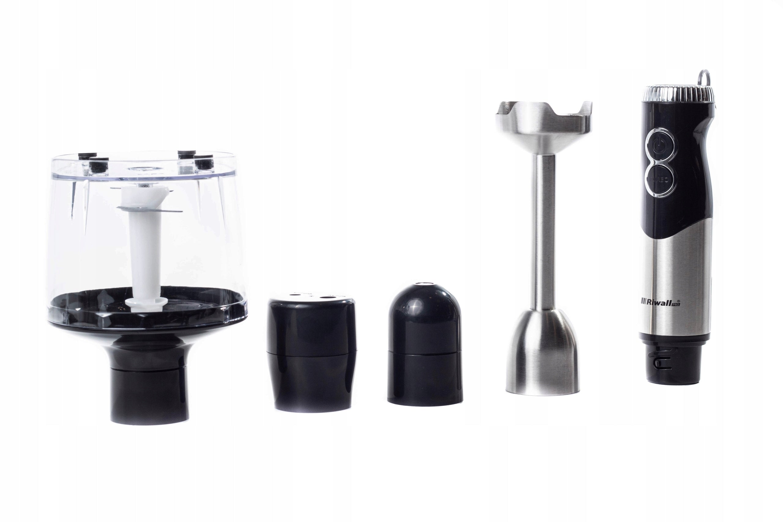 HAND BLENDER MULTIFUNCTIONAL RIWALL RB-01 6in1 TITANIUM BLADES STRONG Brand Riwall