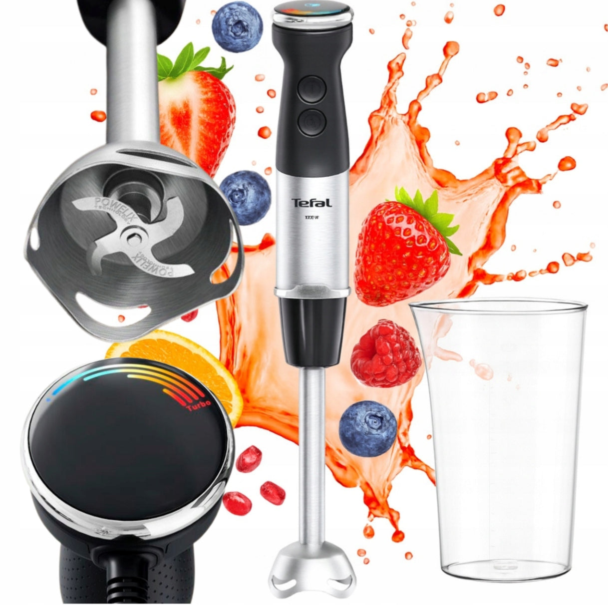 HAND BLENDER TEFAL QUICKCHEF HB671830 1000 IN TURBO FUNCTION