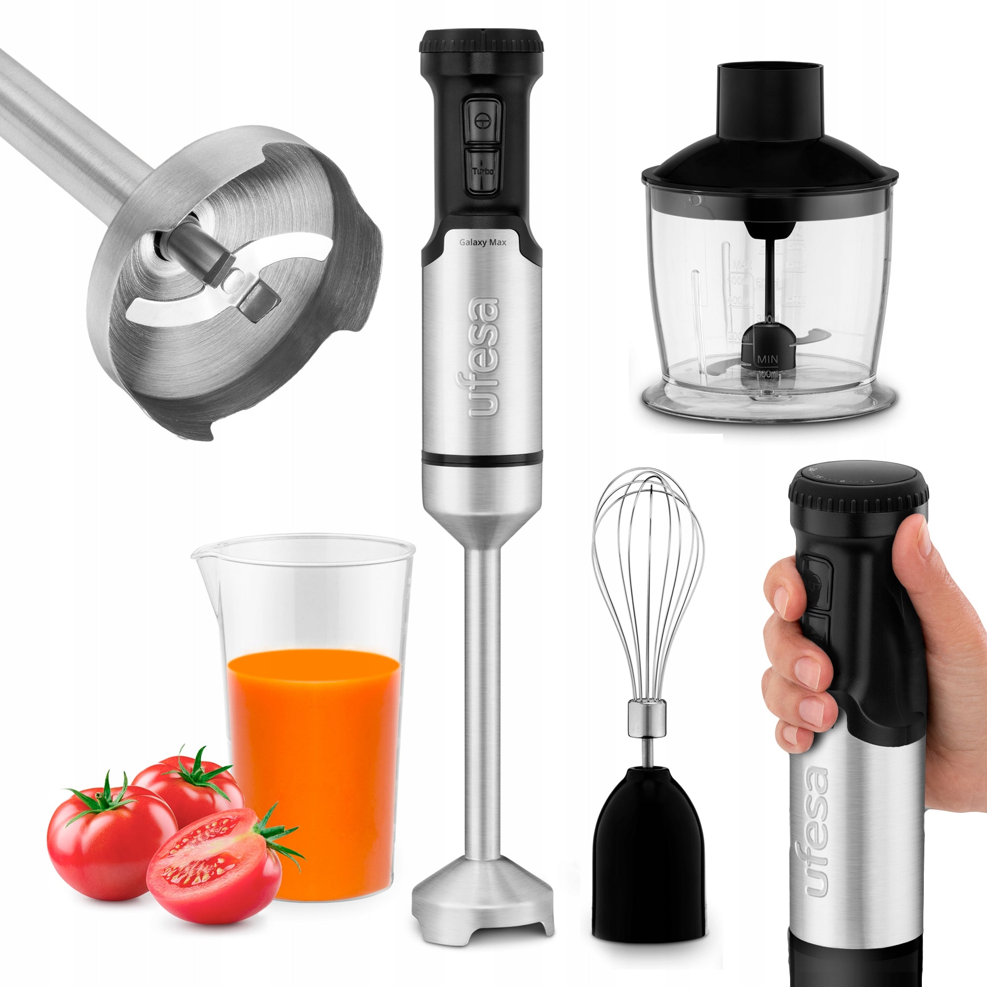 HAND BLENDER UFESA KITCHEN MULTIFUNCTIONAL MIXER ROBOT TURBO 1200W