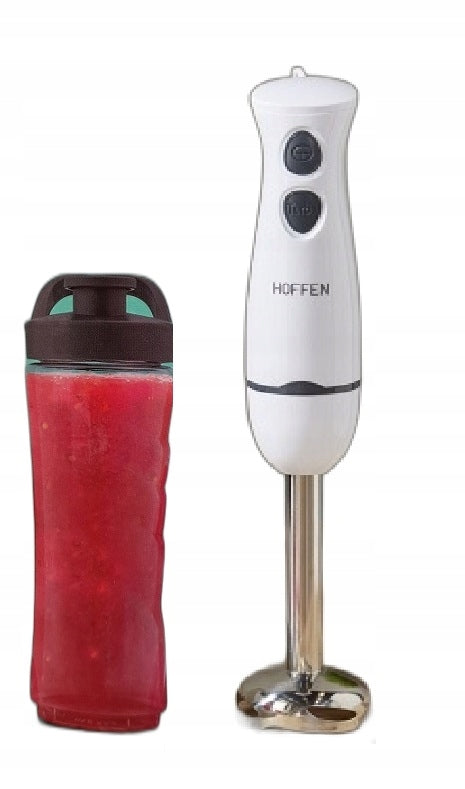 HAND BLENDER WHITE WITH PORTABLE WATER BOTTLE HOFFEN 400W WHITE Manufacturer code HBB-3211
