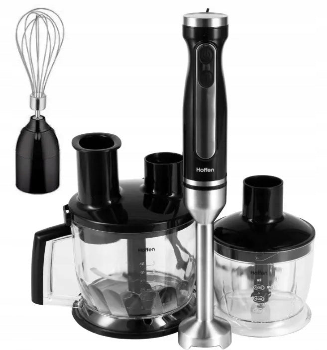 HAND BLENDER WITH MALAXER Hoffen ACCESSORIES 1000 IN BLACK Brand Hoffen