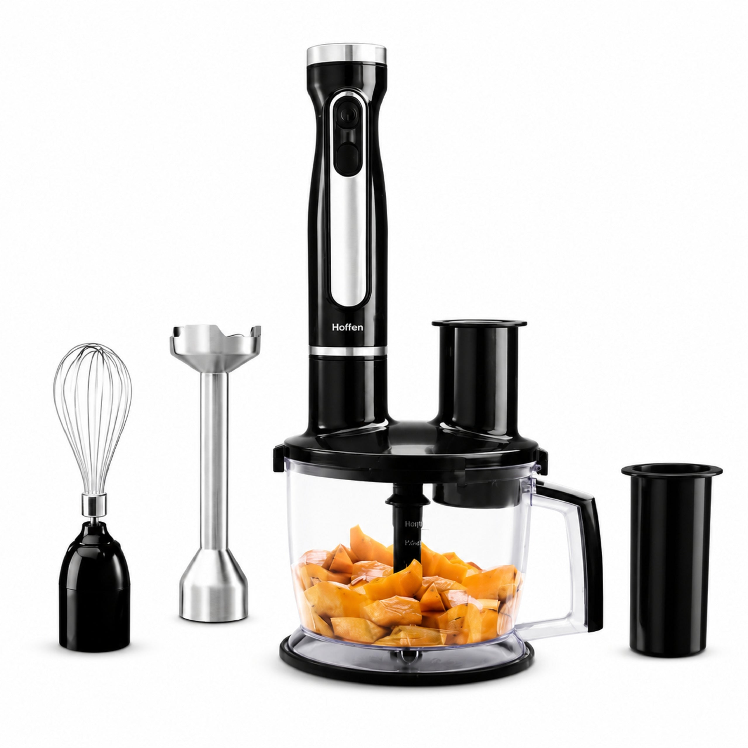 HAND BLENDER WITH MALAXER Hoffen ACCESSORIES 1000 IN BLACK