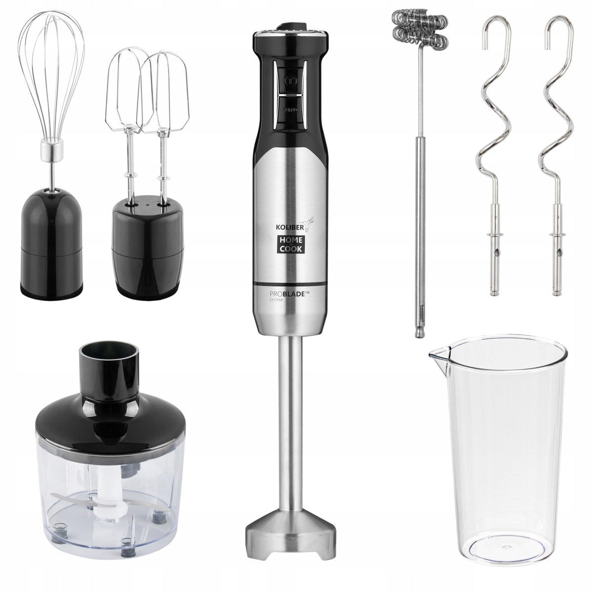 HAND BLENDER X-1400-W TURBO MULTIFUNCTIONAL MALAXER MIXER 6in1 POWERFUL