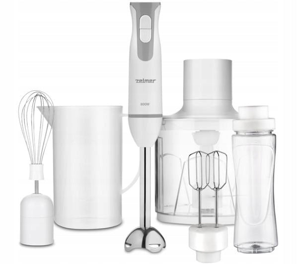 HAND BLENDER ZELMER KITCHEN MULTIFUNCTIONAL MIXER WATER BOTTLE ROBOT TURBO 800W