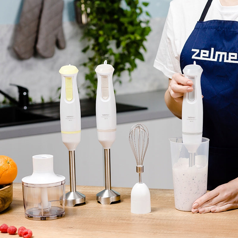 HAND BLENDER ZELMER KITCHEN MULTIFUNCTIONAL POWERFUL ROBOT TURBO SET 800W Manufacturer code 70105560P