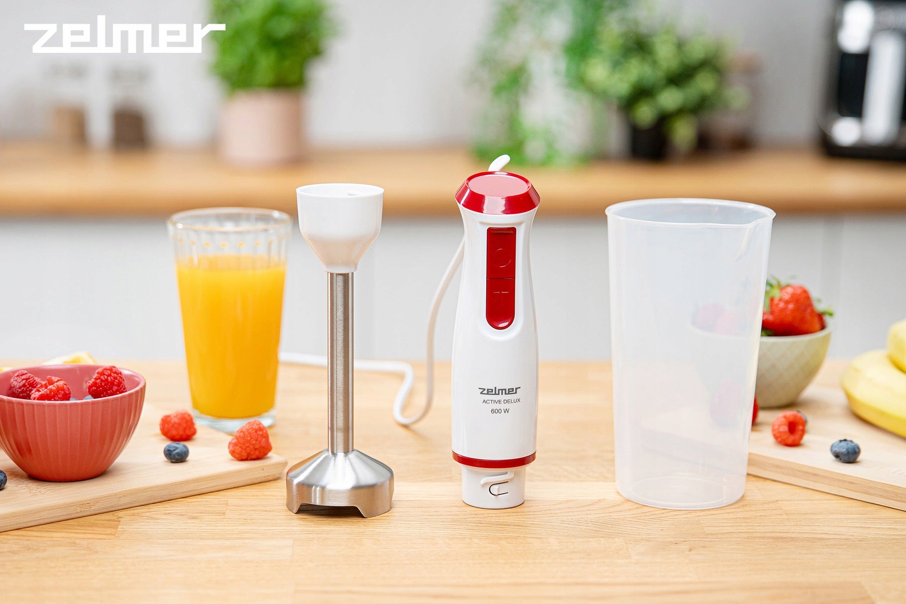 HAND BLENDER ZELMER KITCHEN MULTIFUNCTIONAL POWERFUL TURBO 600W SCOOP 800ML Manufacturer code 70107098P
