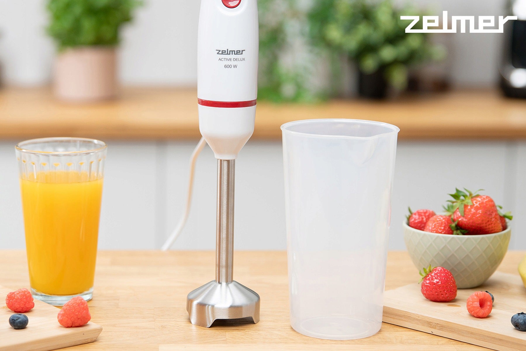 HAND BLENDER ZELMER KITCHEN MULTIFUNCTIONAL POWERFUL TURBO 600W SCOOP 800ML Packaging status original