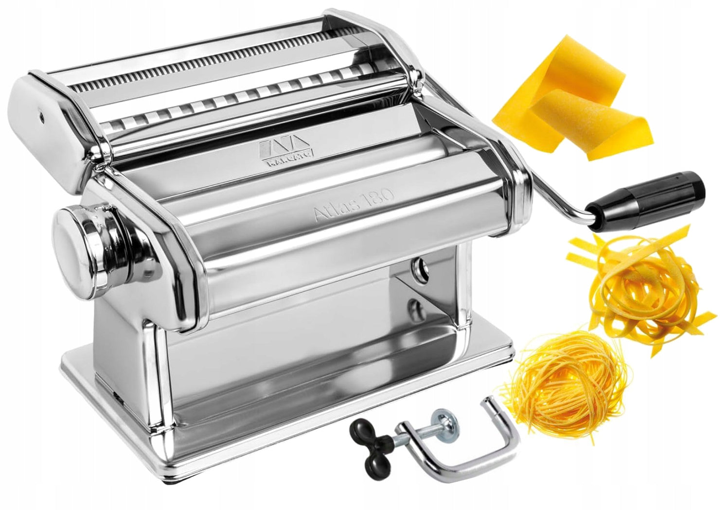 HAND MACHINE FOR PASTA AND DOUGH MARCATO ATLAS 180 STAINLESS STEEL