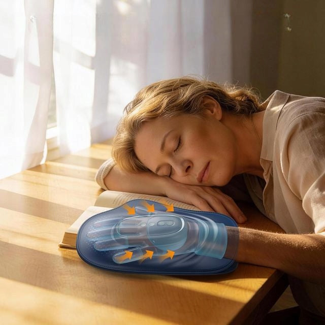 HAND MASSAGER ELECTRIC GLOVE HEATED THERAPEUTIC RELAXATION Packaging status original