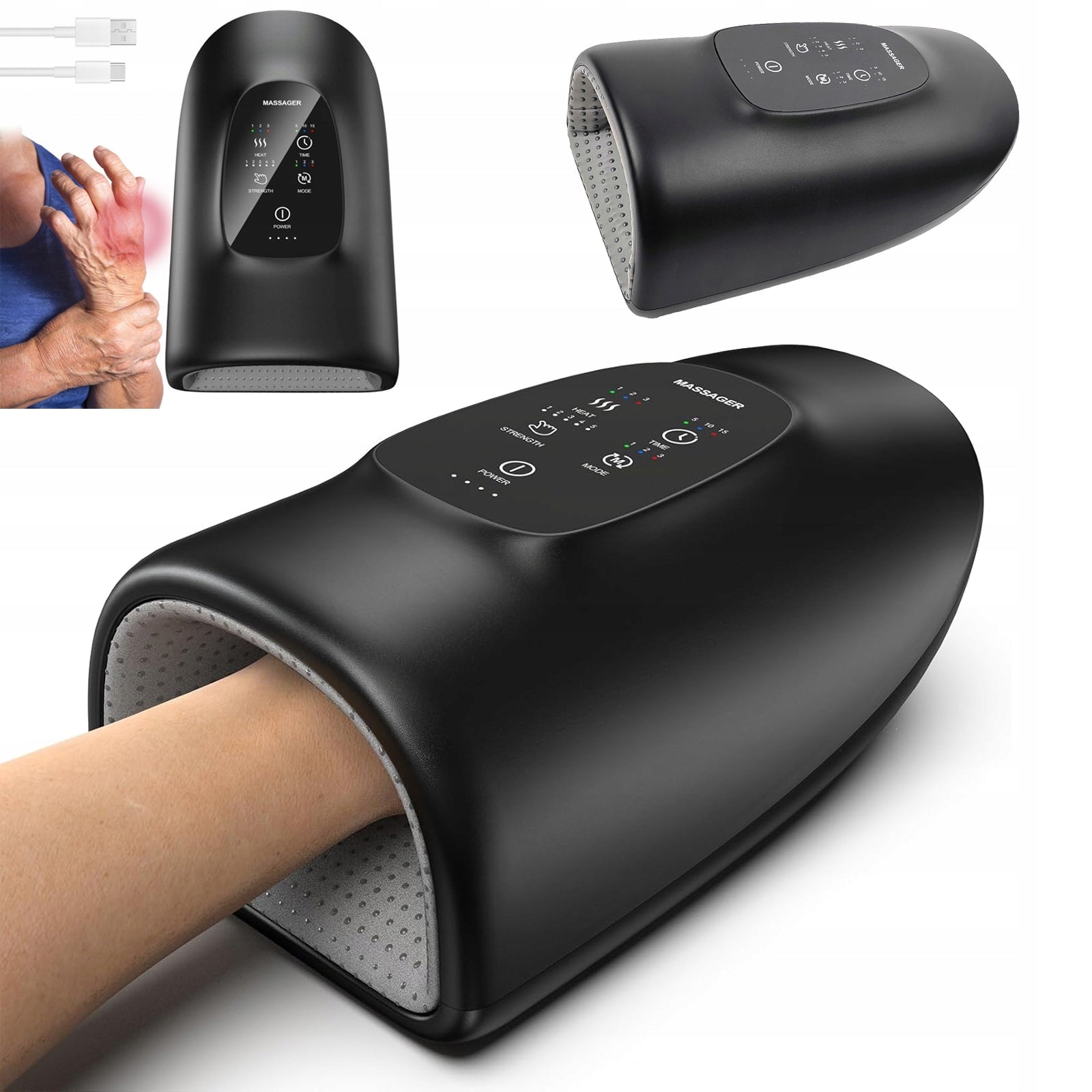 HAND MASSAGER ELECTRIC WIRELESS HAND COMPRESSION SPA MASSAGE