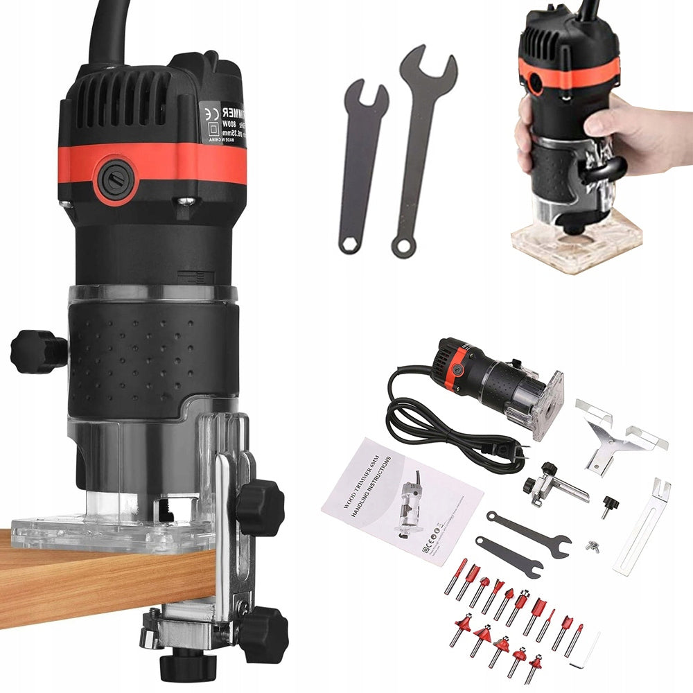 HAND MILLING MACHINE 800W 30000RPM POWERFUL COPPER MOTOR FOR WOOD MDF Packaging status original