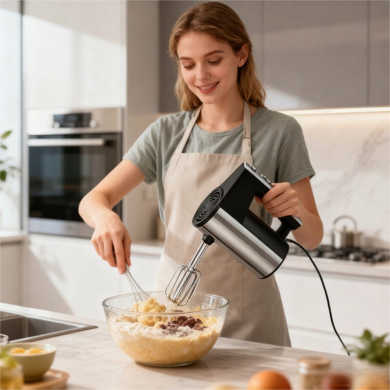 HAND MIXER 5 GEAR TURBO MULTIFUNCTION 450W 4 STIRRER SET Manufacturer code 6910992550213