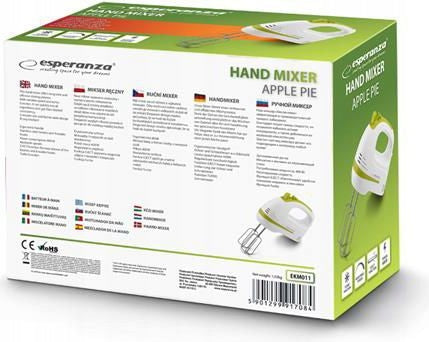 HAND MIXER FOOD PROCESSOR 400W 4 TIPS TURBO Brand Esperanza