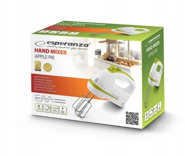 HAND MIXER FOOD PROCESSOR POWERFUL 5 DEGREE TURBO WHISK STIRRER Brand Esperanza