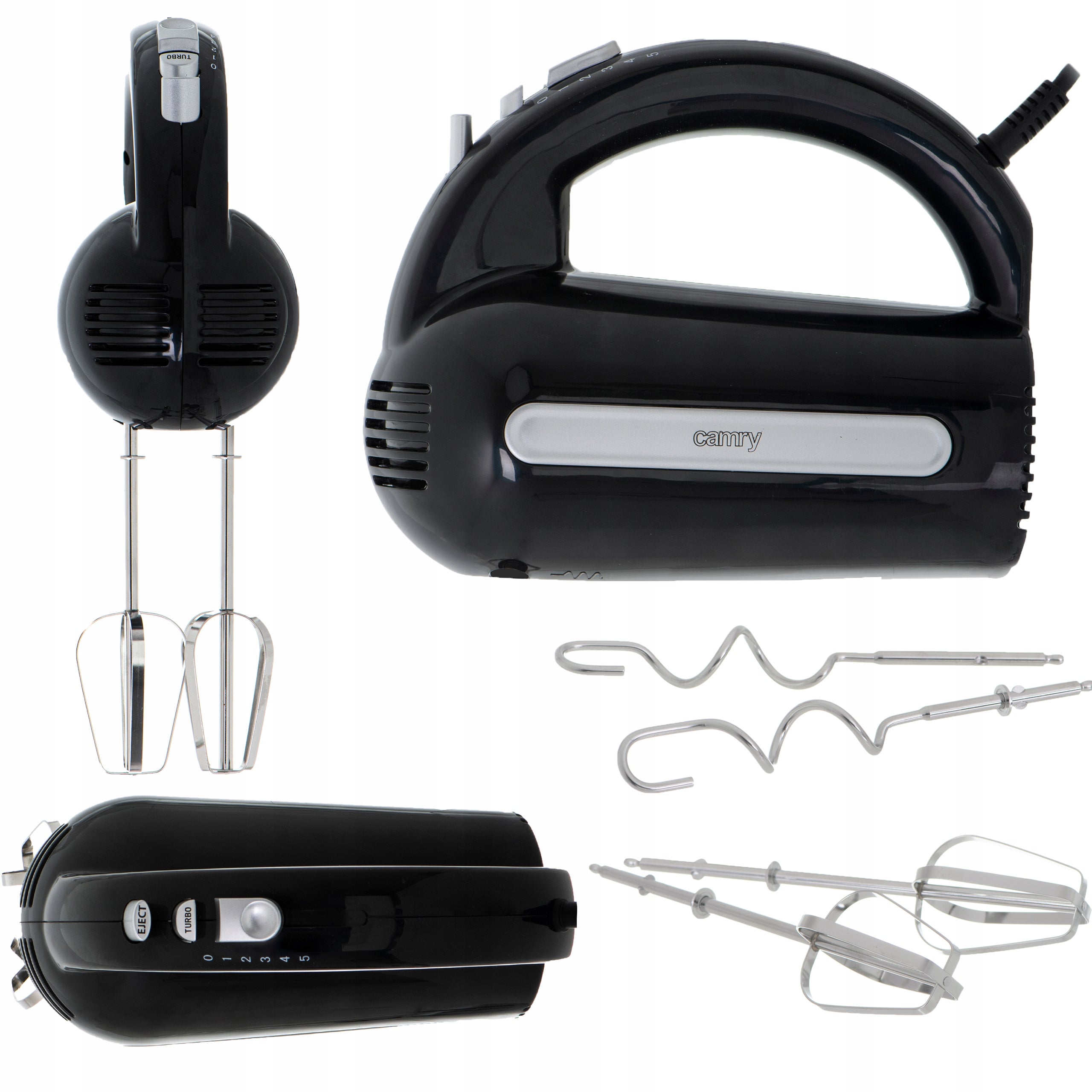 HAND MIXER FOOD PROCESSOR TURBO 800W 4 TIPS Brand Camry
