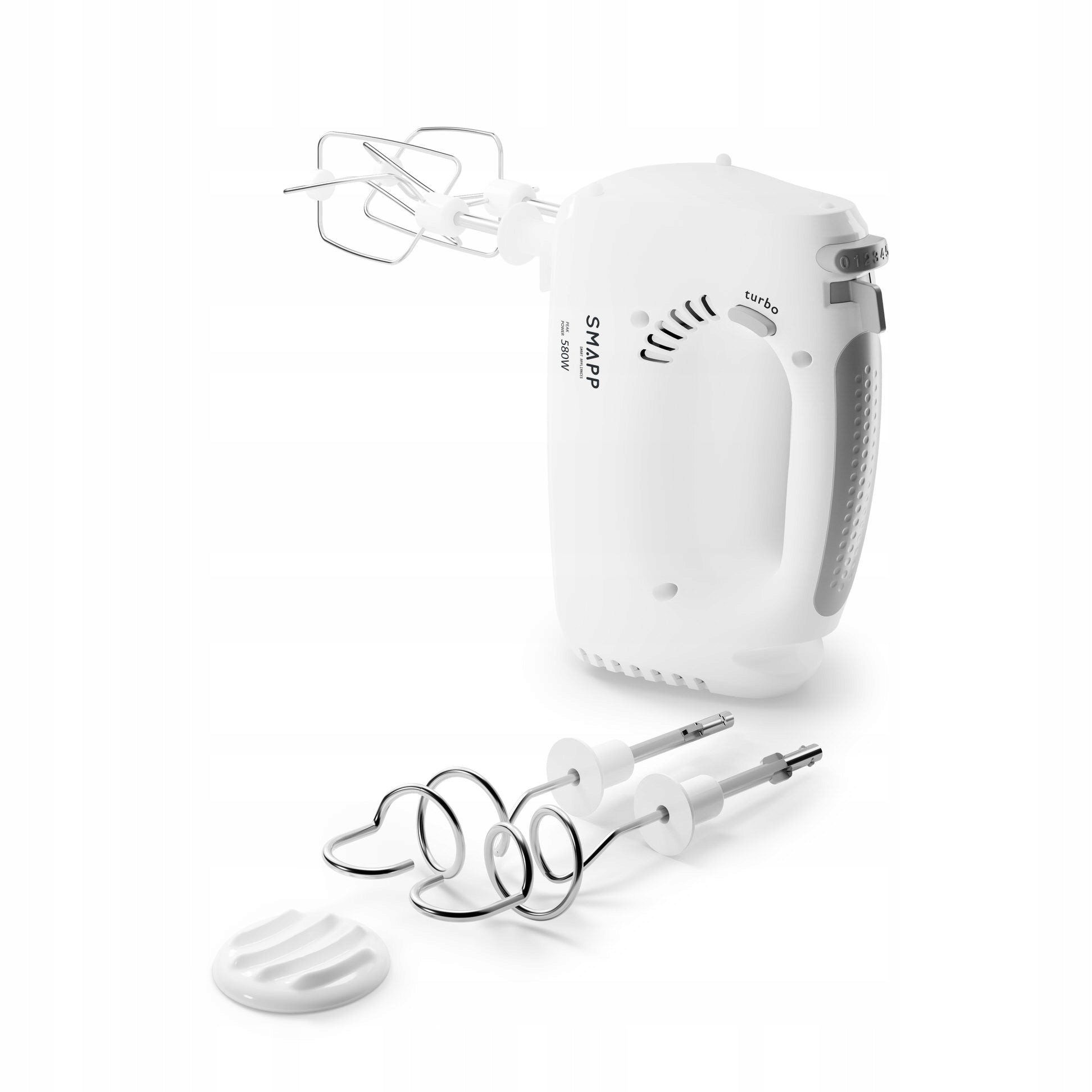 HAND MIXER + MIXERS WHISK CAPS 580W WHITE Polish Model 451.4