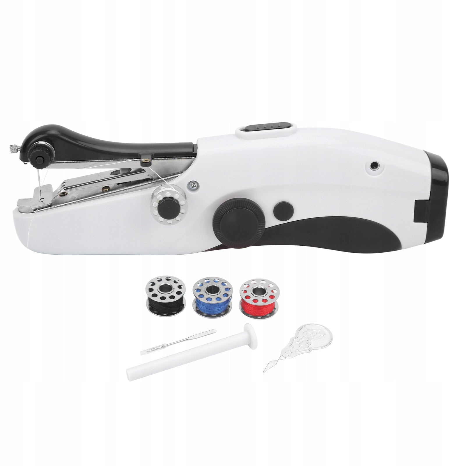 HAND SEWING MACHINE MINI PORTABLE ELECTRIC BATTERY OPERATED + AKCESORIA Batteries included no