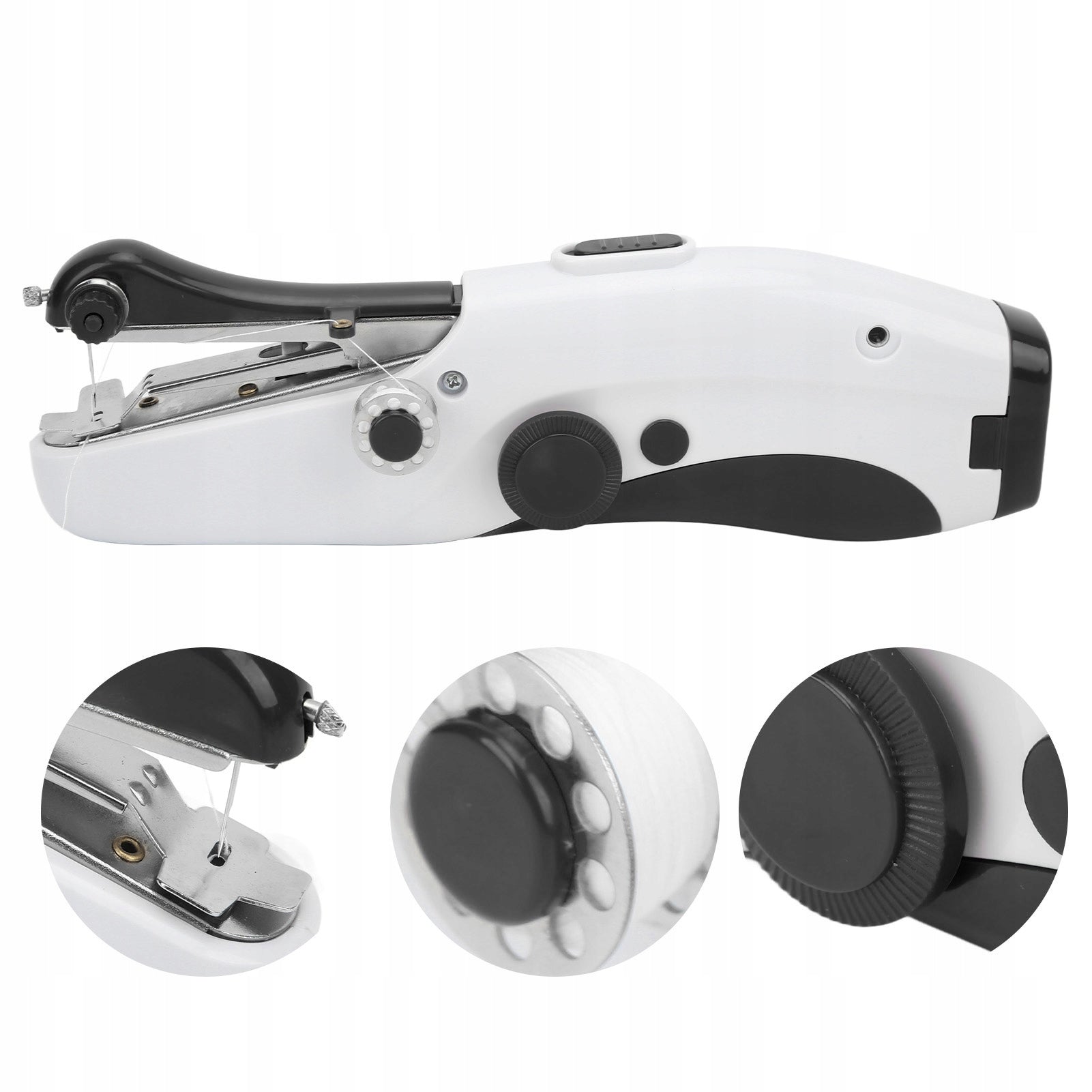 HAND SEWING MACHINE MINI PORTABLE ELECTRIC BATTERY OPERATED + AKCESORIA Brand no brand