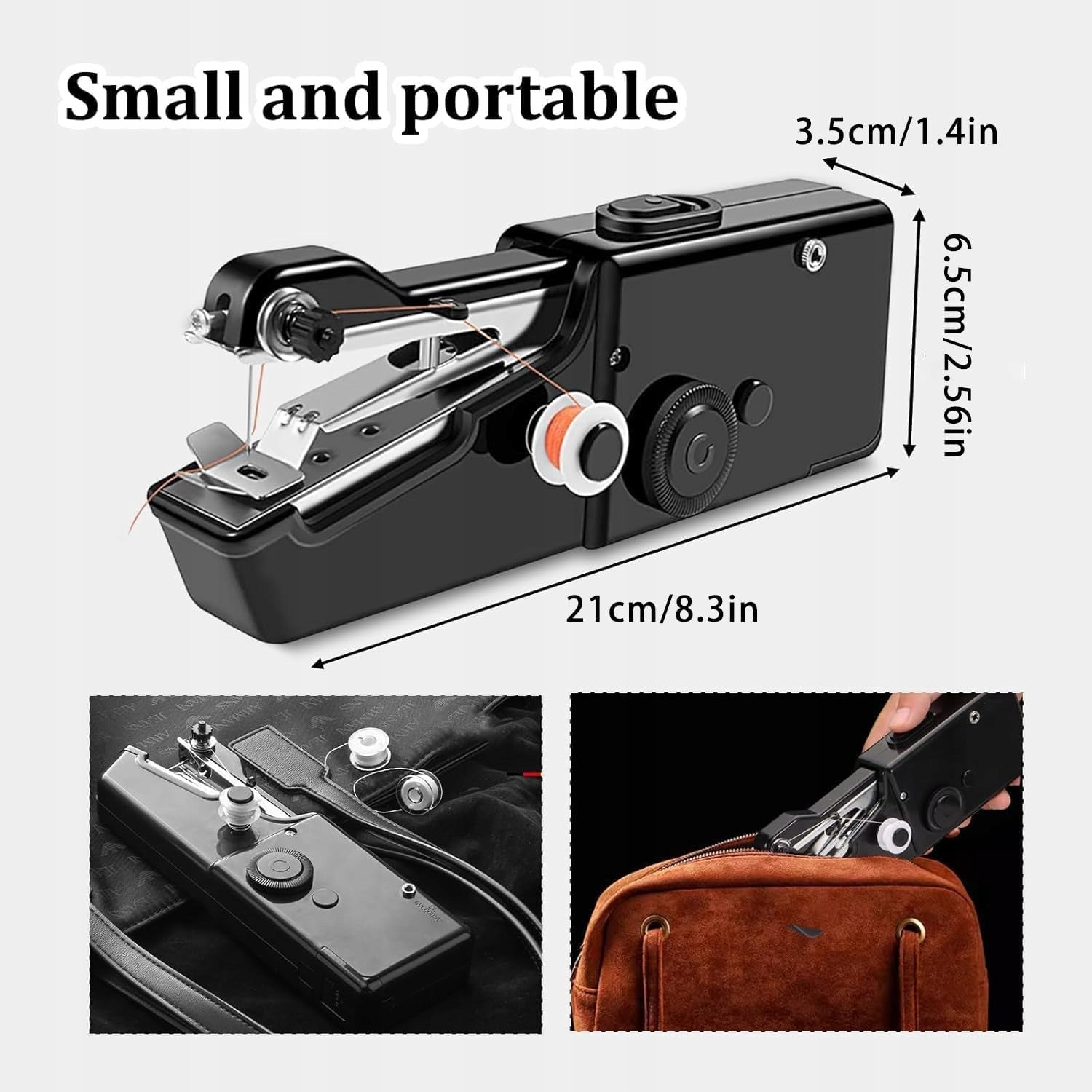 HAND SEWING MACHINE MINI PORTABLE WITH ACCESSORIES Packaging status original