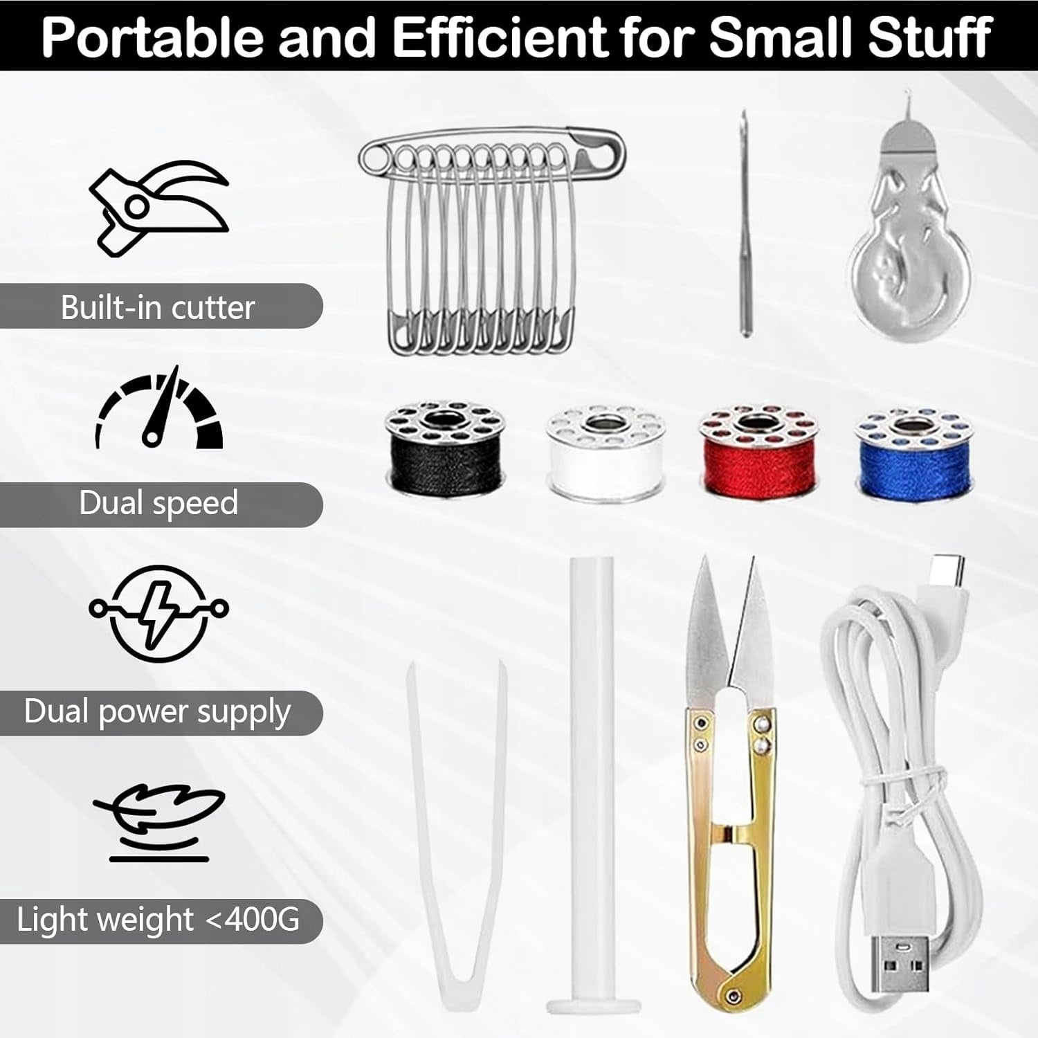 HAND SEWING MACHINE MINI PORTABLE WITH DIY ACCESSORIES Manufacturer code 5901347417795