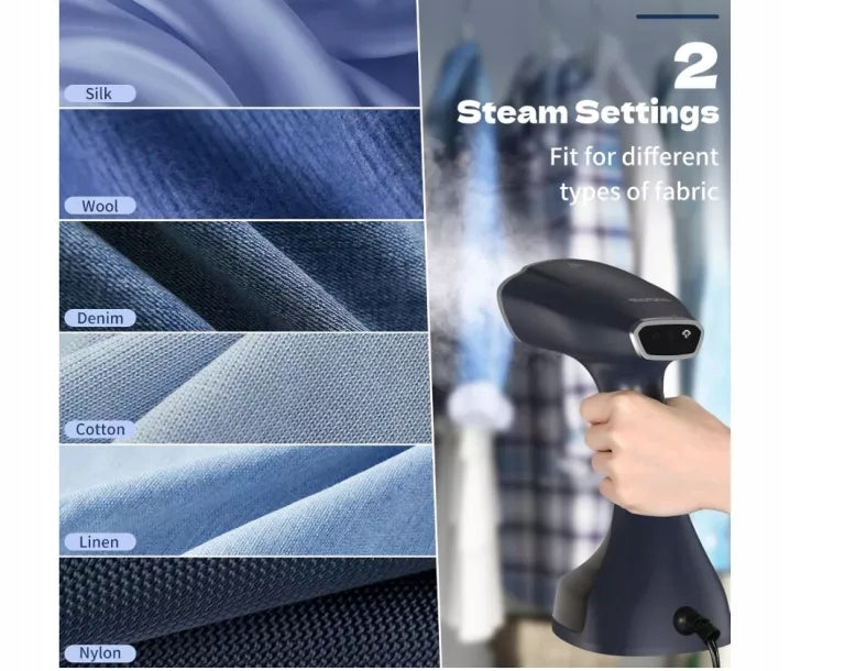 HAND STEAMER FOR CLOTHES 1800W BEAUTURAL STEAMER FOR CLOTHES 25S 2 MODES Brand no brand