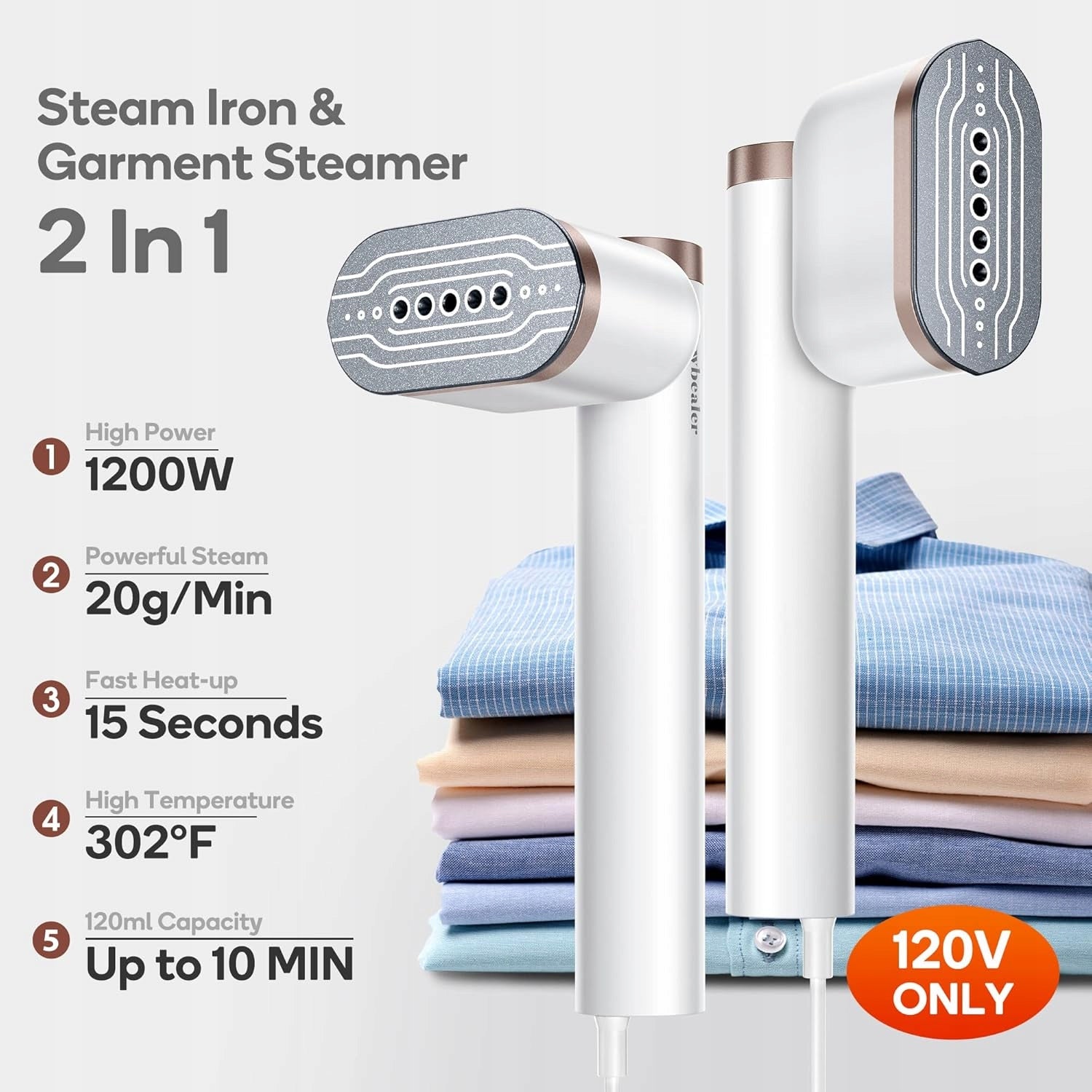 HAND STEAMER NEWBEALER NB 316C STEAM PRESSING 1200W Manufacturer code NEWBEALER NB 316C