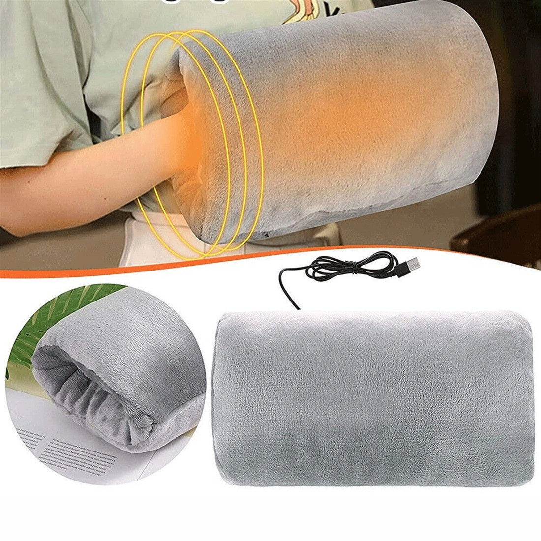HAND WARMER USB VELVET 50°C GIFT FOR COWORKERS Packaging status original