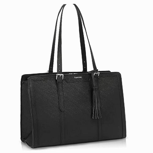 HANDBAG WOMEN'S LEATHER PU LARGE FOR SHOPPING SCHOOL OFFICE MULTIPLE POCKETS
